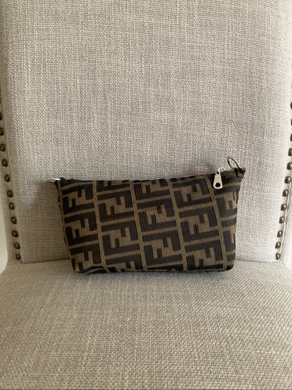 Handcrafted Fashion 🧵 Pouch with Rainbow zipper - Picture 2 of 6